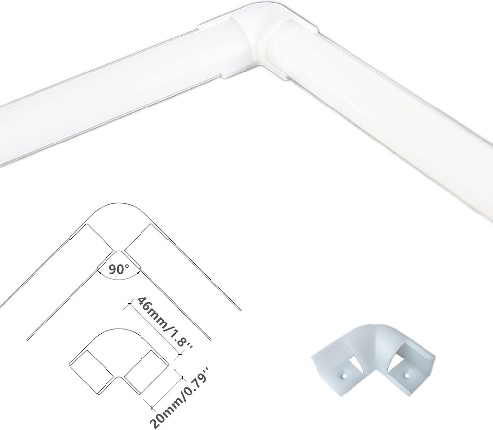 20-Pack 3.3FT 1Meter V Shape LED Strip Aluminum Channel Diffuser System, Extrude