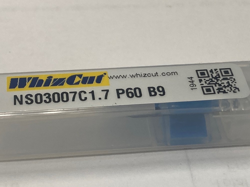 WhizCut NS03007C1.7 P60 B9, Solid Carbide Micro Partial Profile 60° Threadmill
