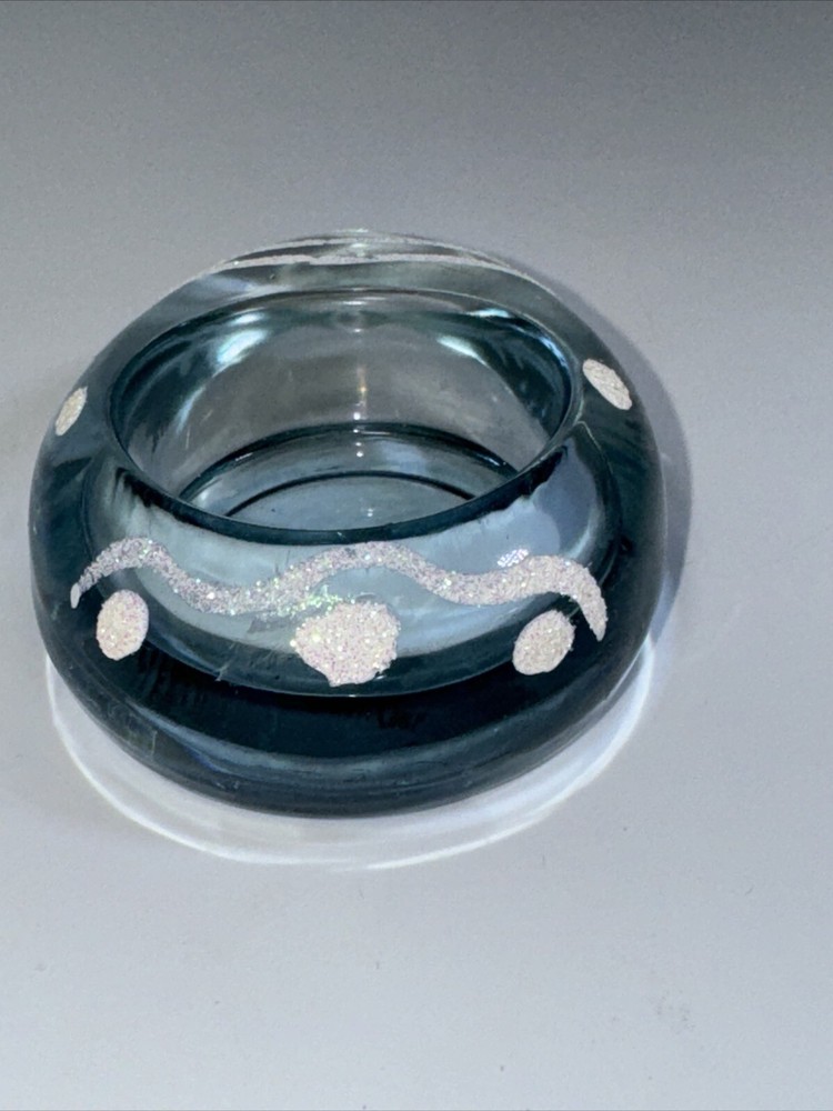 Glass Easter Egg Shaped Tea Light Holders