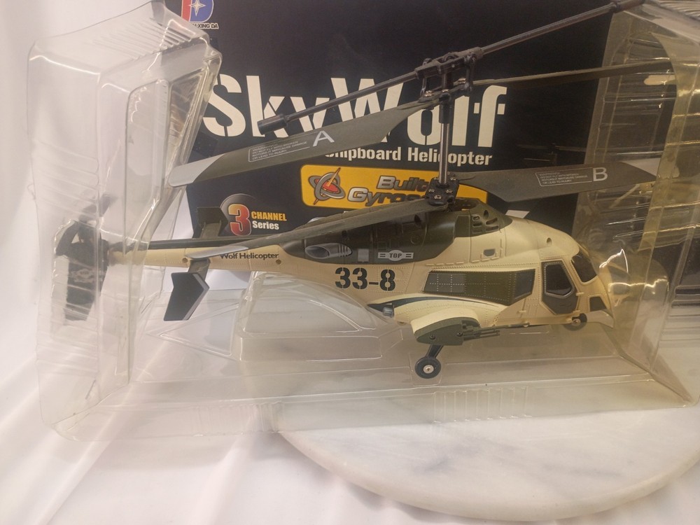 JD Skywolf RC 3 Ch Helicopter, Used, UNTested