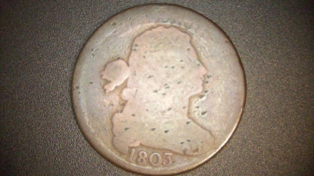 1803 Small Date & Fraction Draped Bust Copper Large Cent
