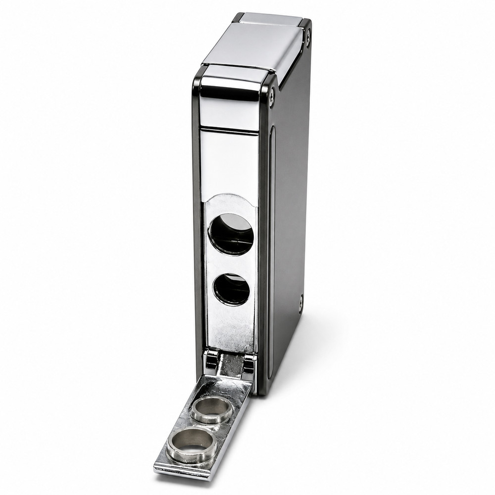 Compact Windproof Torch Lighter Dual Cigar Punch Metal Refillable