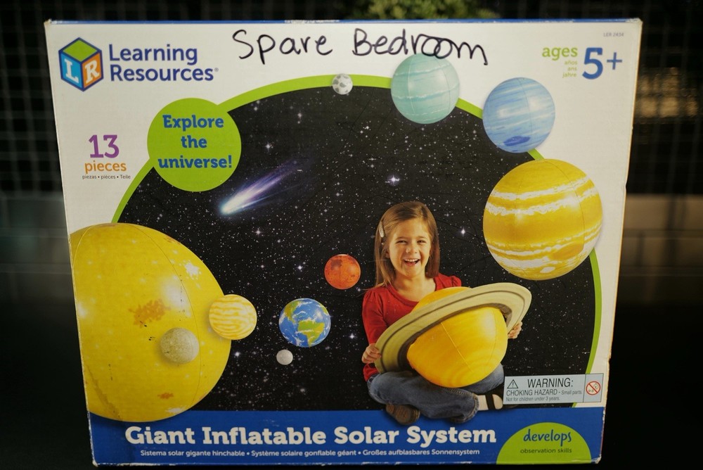 Learning Resources Giant Inflatable Solar System Classroom Set Pump Unused
