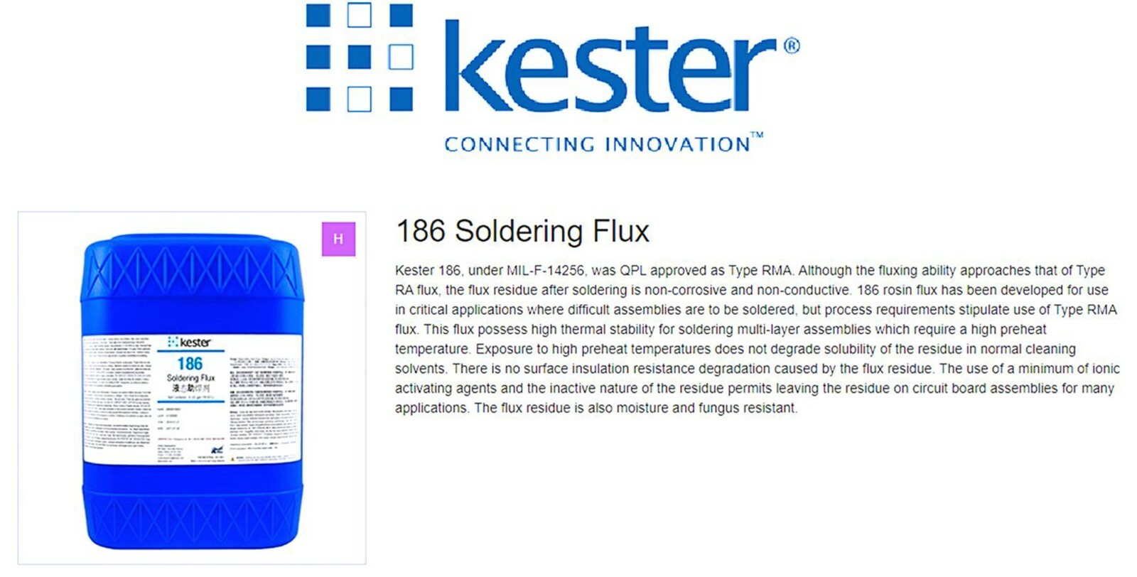 Kester 186 RMA Flux 8oz, 2 Rolls GootWick De-soldering Braid, 2oz Needle Bottle