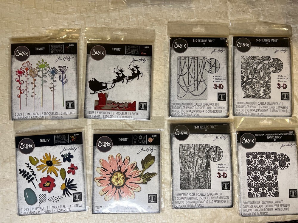 TIM HOLTZ Sizzix Colorize Thinlits Dies - plus more not shown, see listing.