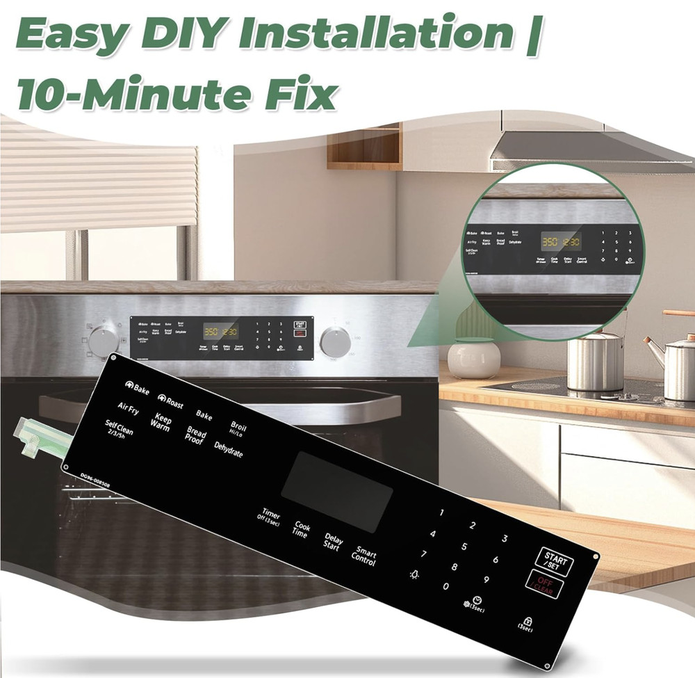DG96-00850B Range Membrane Switch Touchpad Control Panel For Samsung Gas Ovens