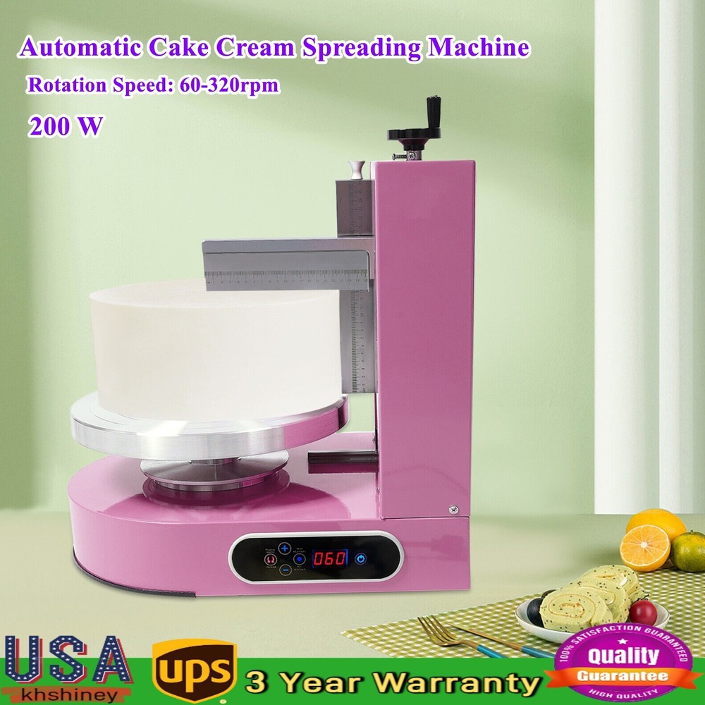Adjustable Cake Cream Spreading Machine Cake Decorating Machine W/LCD Display