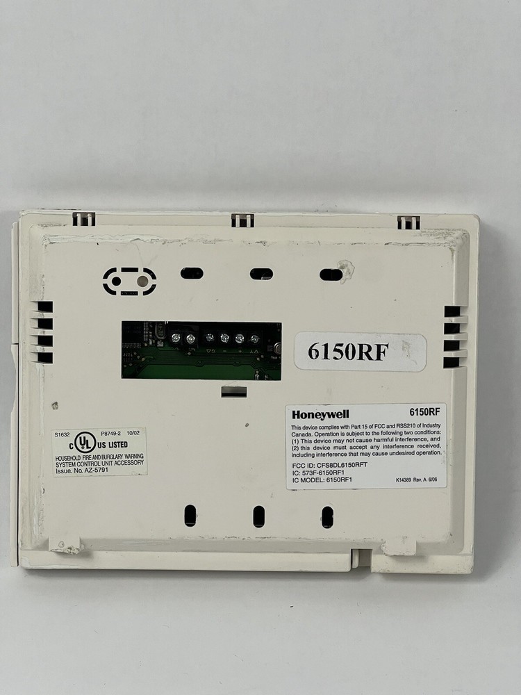 Honeywell 6150RF Fixed English Keypad with Function Buttons