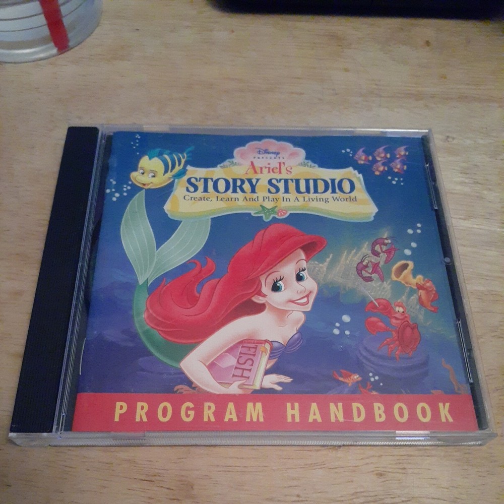 Disney Presents Ariel’s Story Studio Program Handbook CD Game Mac/ Windows 1997