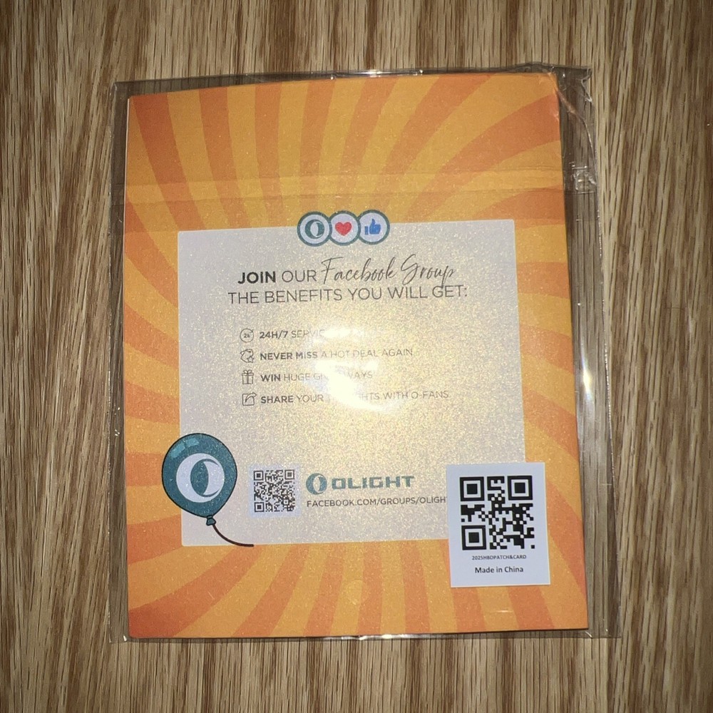 Olight Birthday Patch & Card