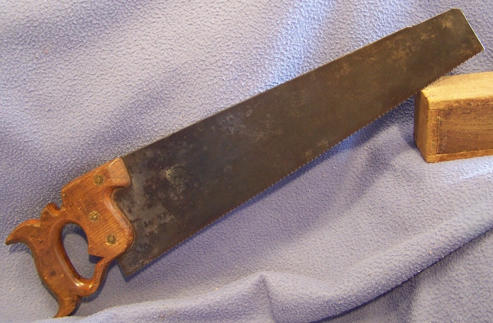 scarce BRINGHURST & Co Philada No 5 split nut 18 in panel saw