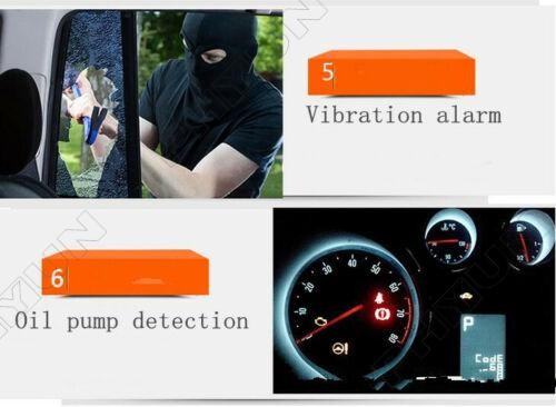 8x Car SUV Vibration Alarm System Ignition Engine Start Push Button Remote Kit
