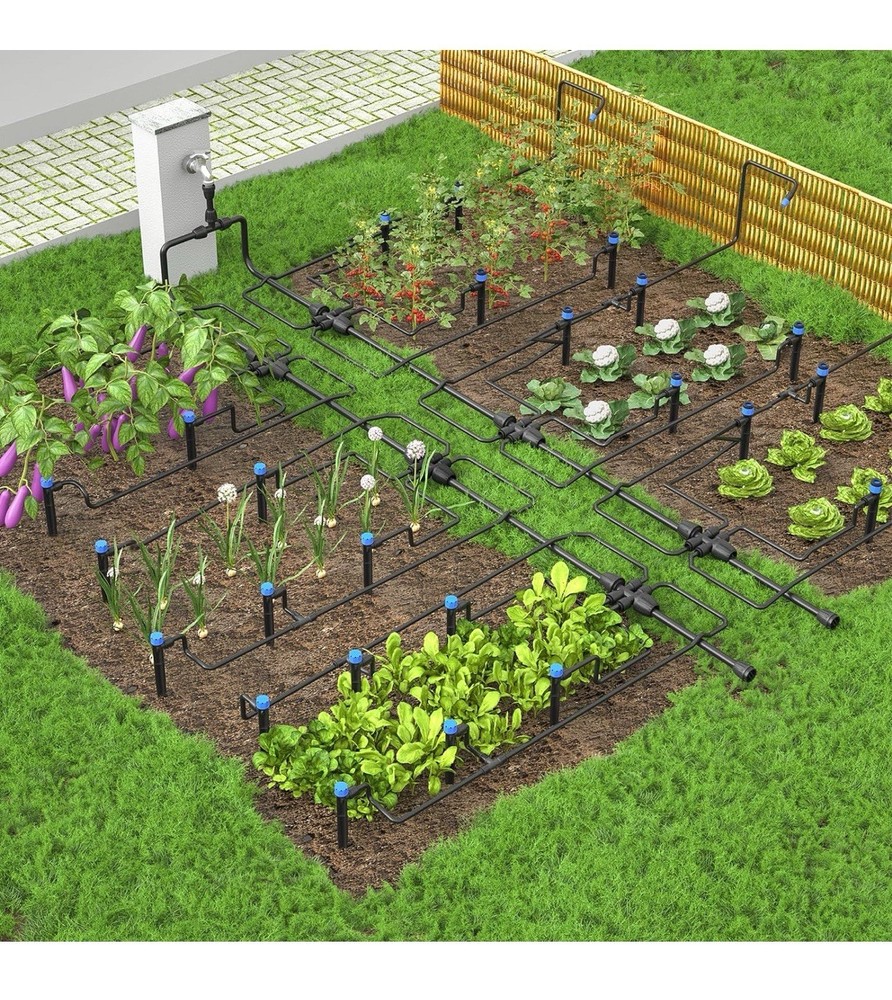 230FT Drip Irrigation System Kit, Automatic Garden Watering System for Plants