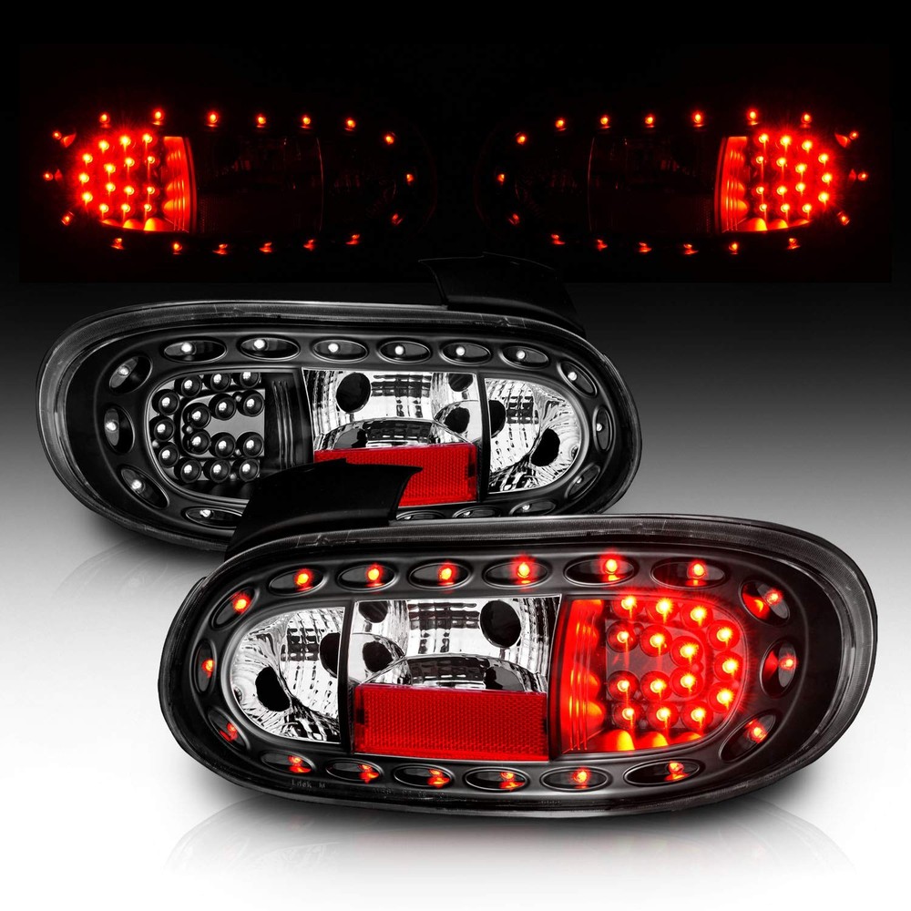 Led 尾灯黑色适用于 1999 - 2005 年马自达 Miata - 乘客和驾驶员侧