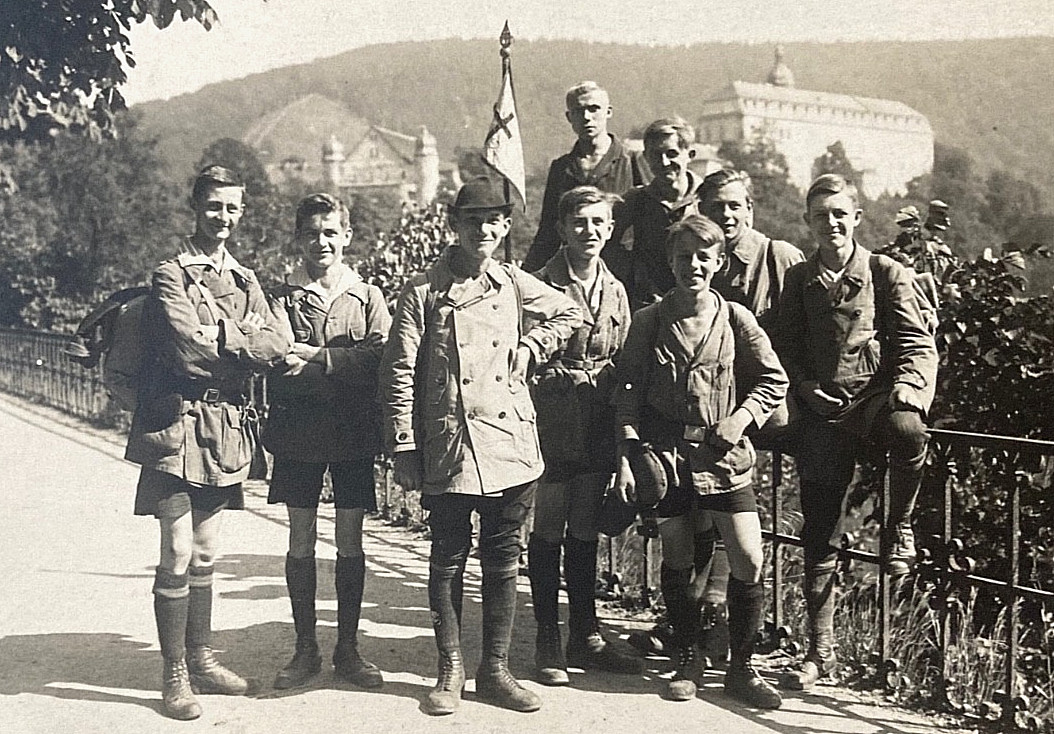 POST WW1 GERMAN CHRISTIAN SCOUT ASSOCIATION MEMBERS 1924 PHOTO POSTCARD RPPC