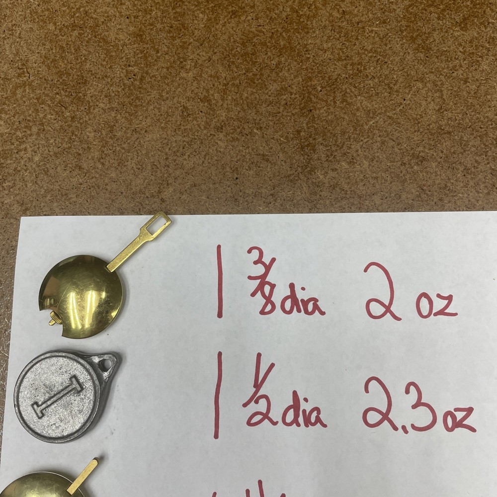 10 PENDULUM BOBS, Seth Thomas,Ingraham,Ansonia, Sessions,Gilbert 6
