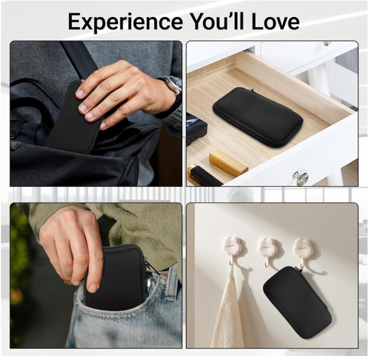 USB Flash Drive Case Holder – Soft Organizer Pouch with 10 Storage Slots