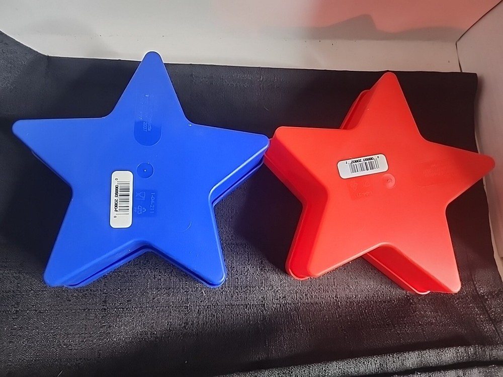 Star Shaped Plastic Storage Box Container Lucky Brightest (T83DG)