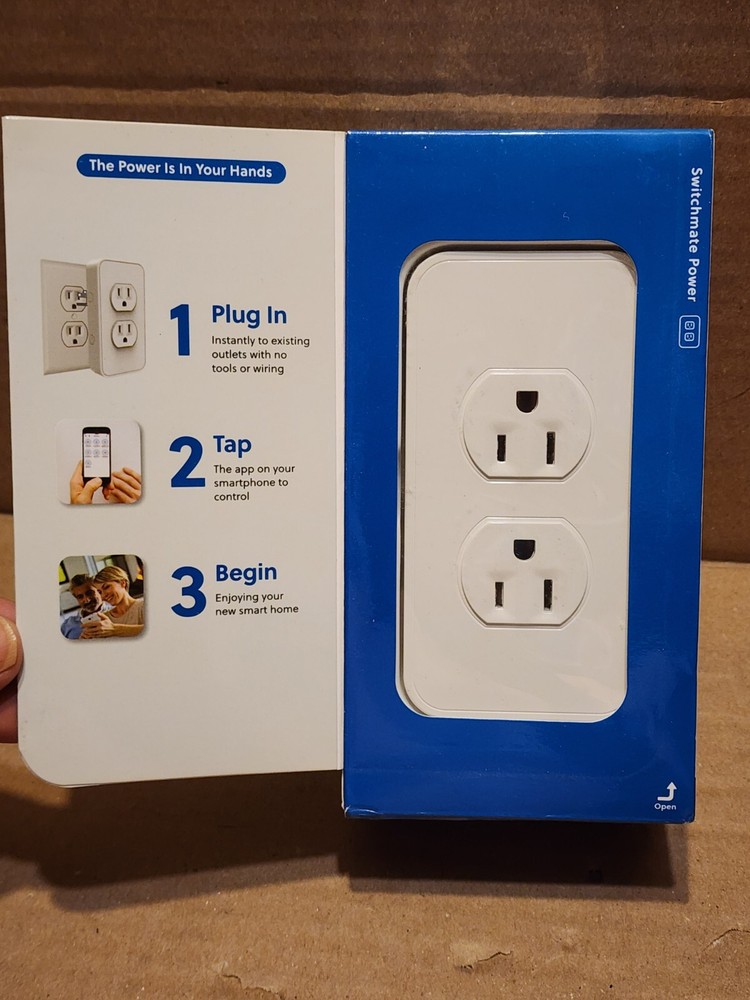 SimplySmart Home Snap-On Smart Power Outlet Voice Control Multiple Timer + 2 USB