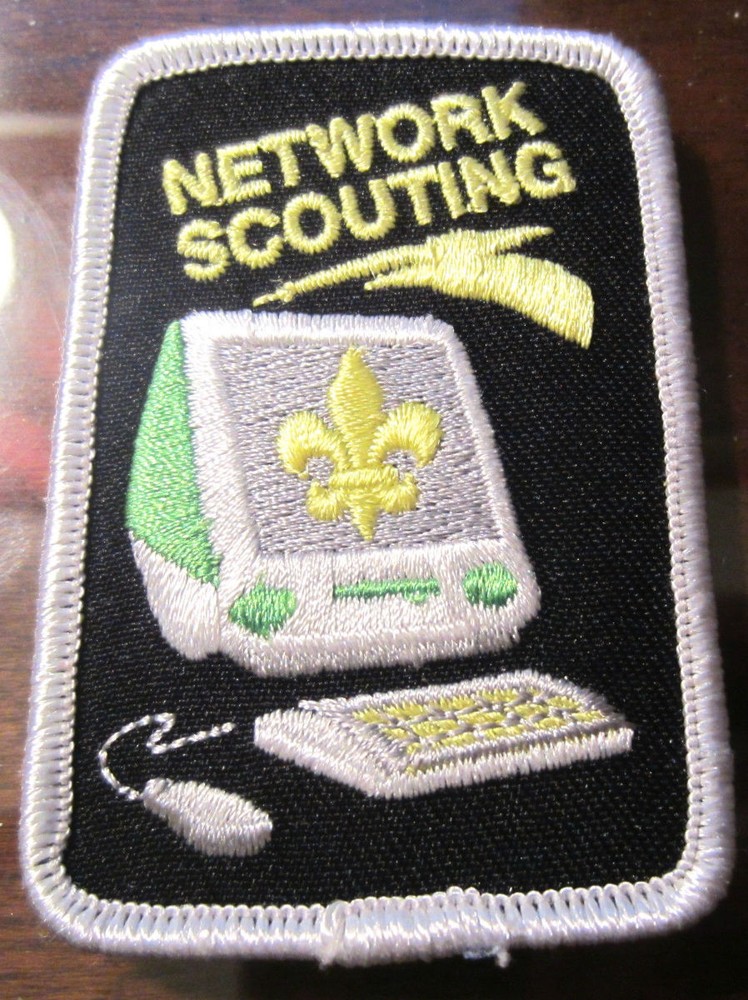 Uniform Patch Boy Scout Bsa Network Scouting Computer Mouse Keyboard Black Gold