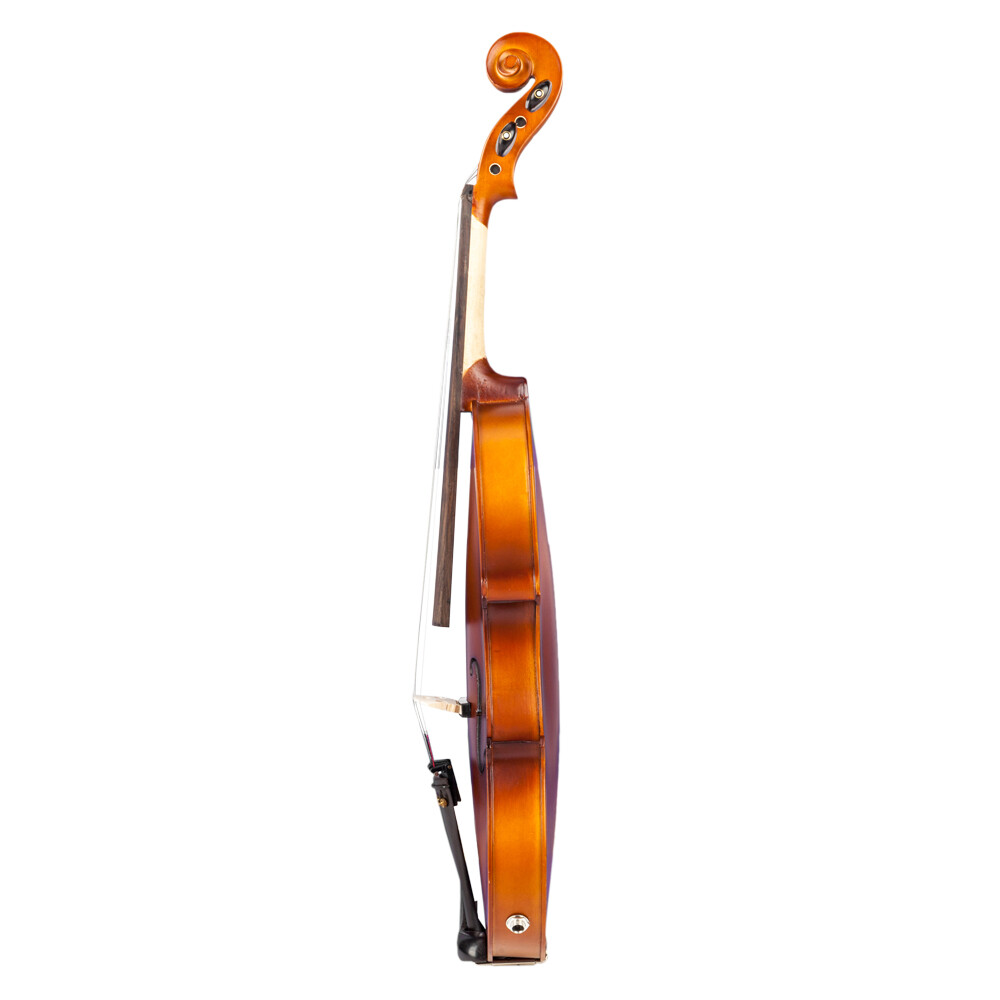 4/4 Violin Case Bow Strings Shoulder Rest Electronic Tuner Connecting Wire Matte