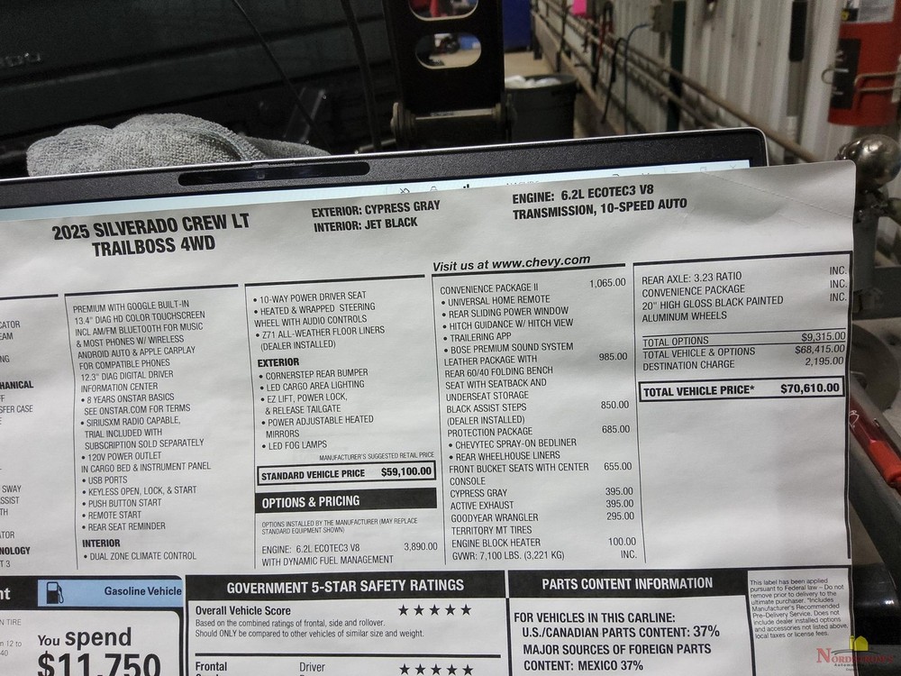 2025 Chevy Silverado 1500 Pickup 4X4 Transfer Case