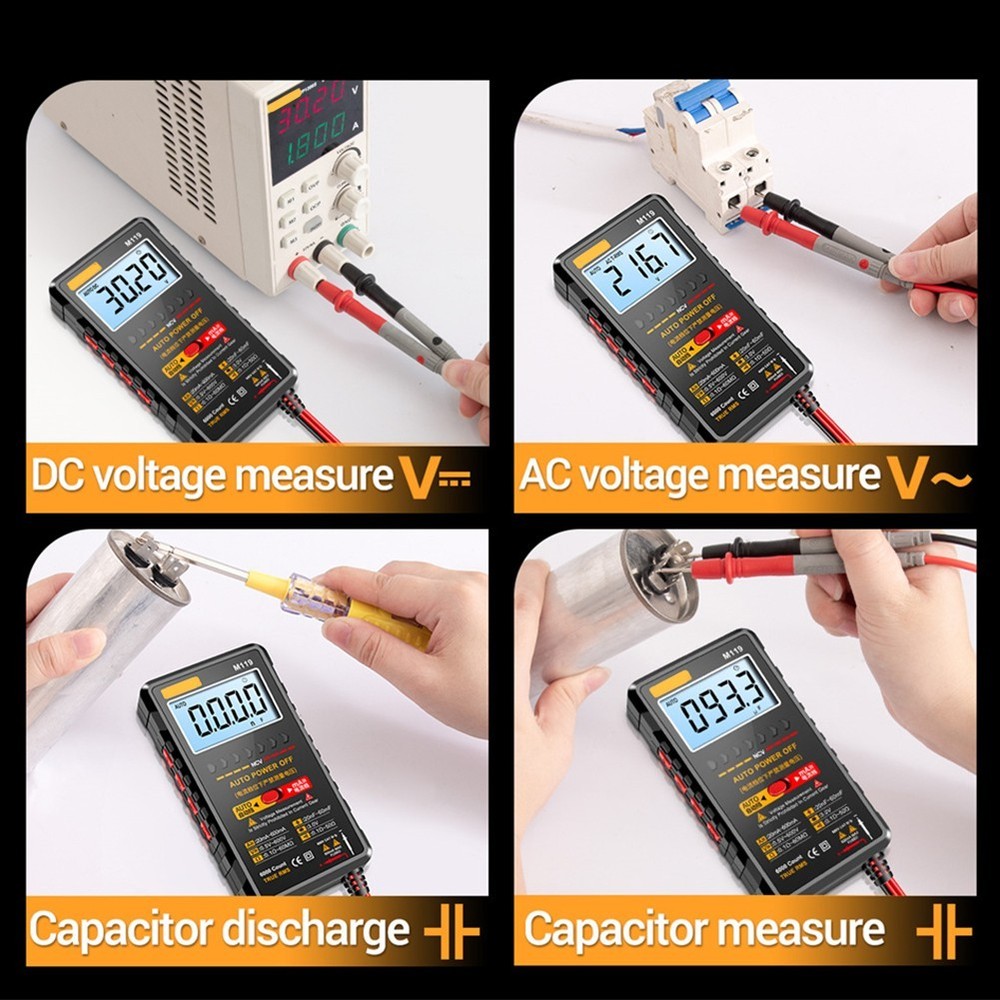 M119 6000 Count Digital Meter with Flashlight for Convenience During Testing
