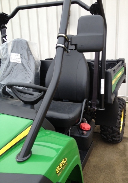 Side View Mirror Set for John Deere 825i XUV Gator, Heavy Duty, Large Size