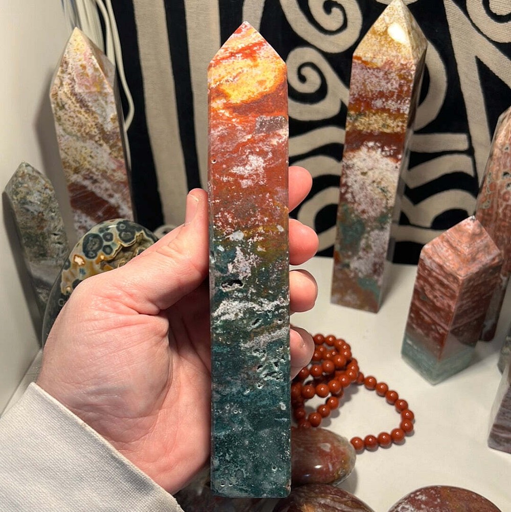 Ocean Jasper Obelisk D
