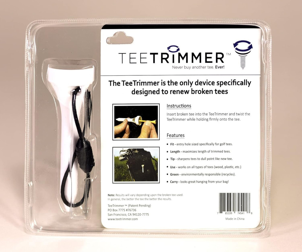 Broken Golf Tee Solution | Tee Repair Tool Sharpens Broken Wood & Plastic Tees |