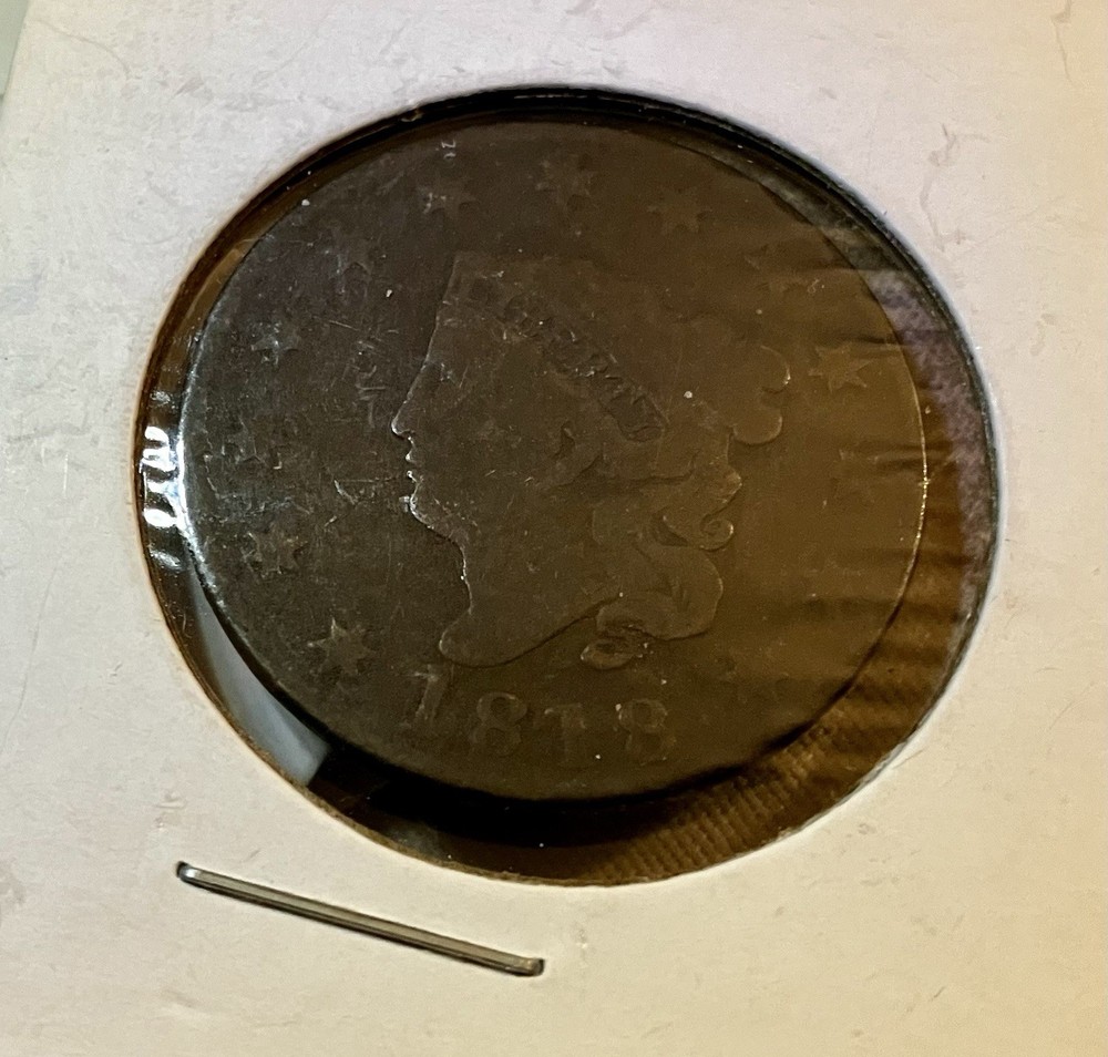 1818 large cents coins us