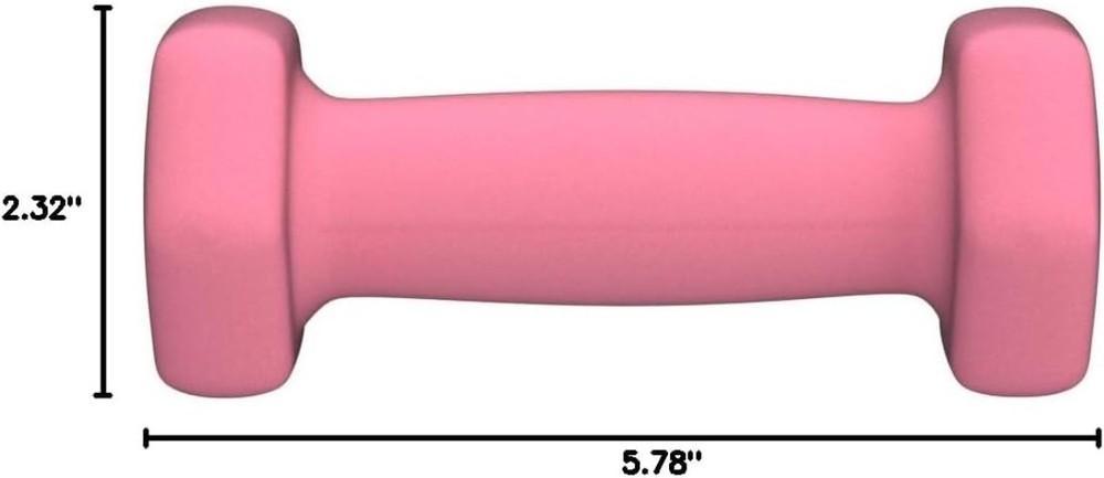 Durable 2-Pound Pink Dumbbell Weights with Nonslip Grip for Effective Workouts