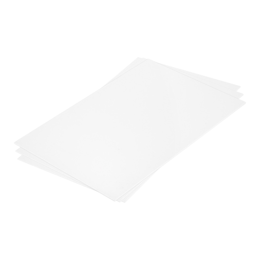 ABS Plastic Sheet 12 x 8 x 0.02" ABS Styrene Sheets White 3 Pcs