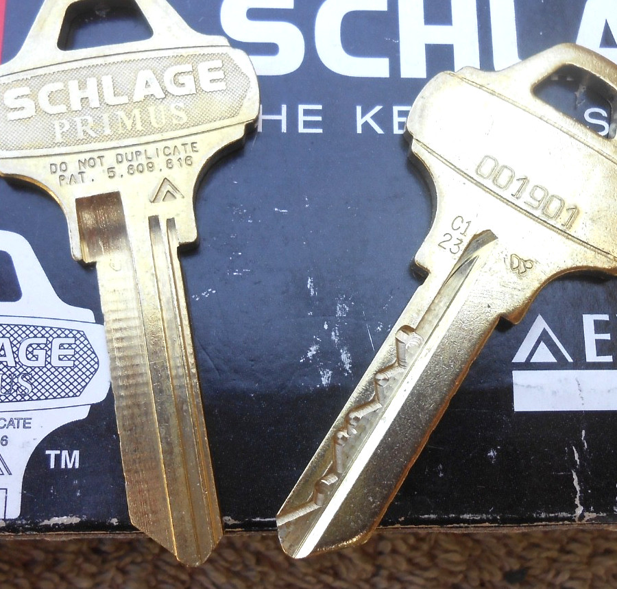 (1) Schlage PRIMUS Key Blanks C123 # 001901