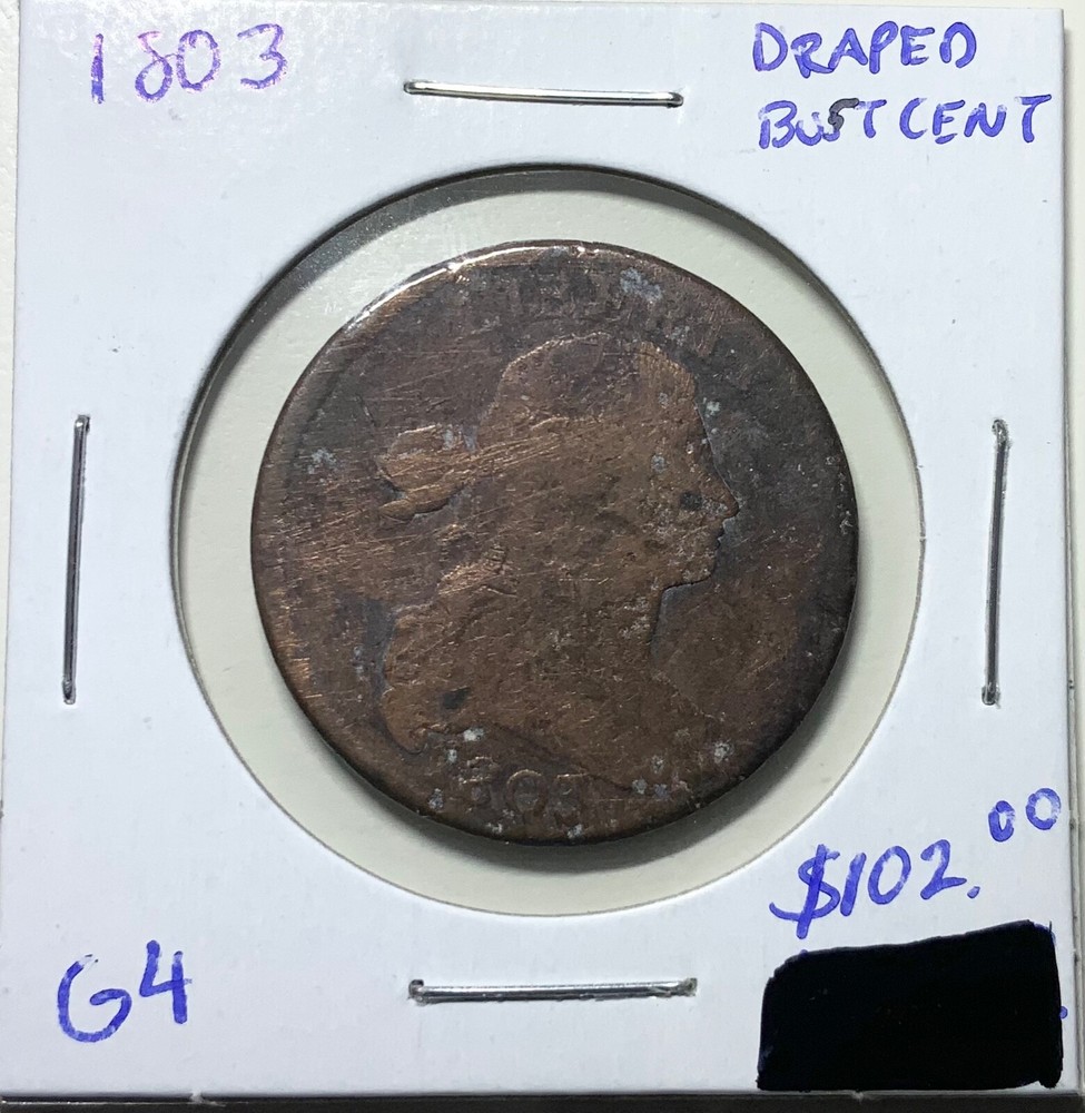1803 United States Drapped Bust Cent 1c
