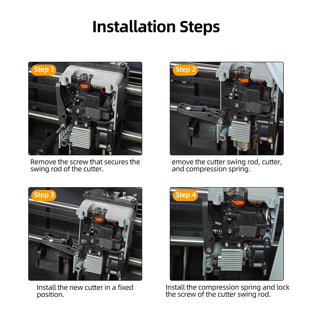 Filament Cutter &5 blades For Flashforge AD5X 3D Printer Replacement