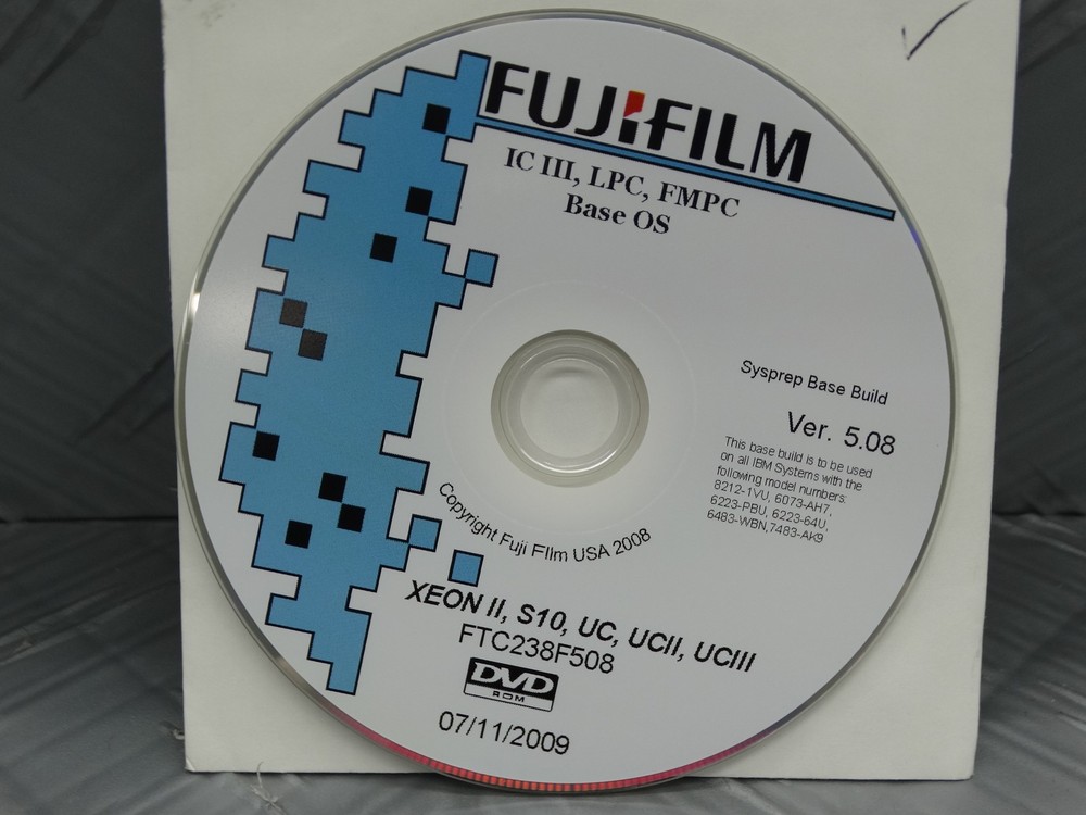 Fujifilm IC III LPC PMPC Base OS Software CD FTC238F508