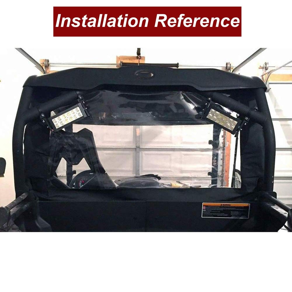 DaSen Adjustable 2" LED Light Roll Bar Tube Clamp Mount Brackets Compatible...