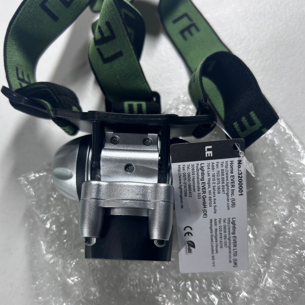 LE Lighting Ever Multi Setting LED Headlamp Headlight with 3 Brightness Levels