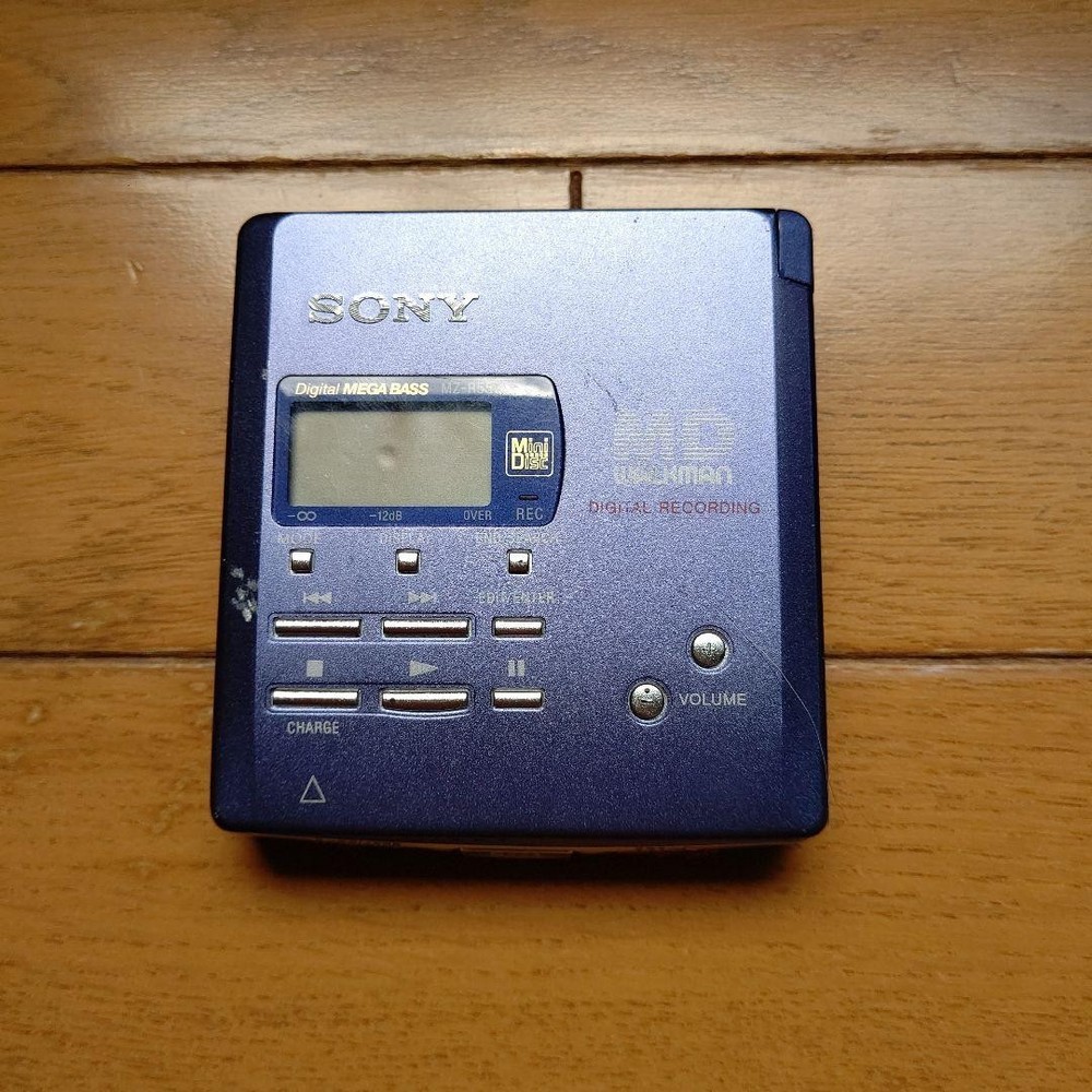SONY Portable MD Recorder MZ-R55 Blue