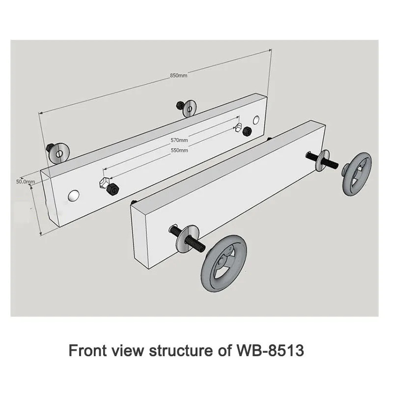 WB-8513 Multi-function Carpentry Router Table Desktop Woodworking Aids Portable