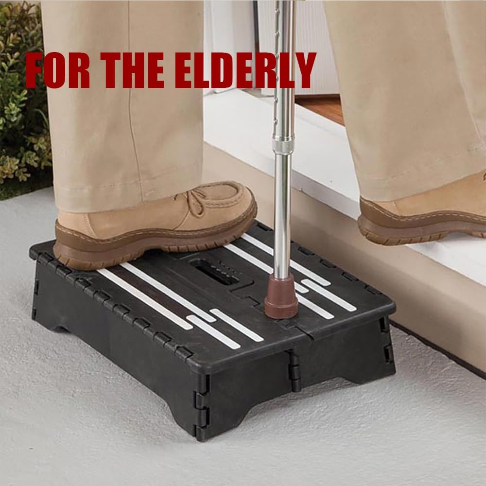 Wide Step Stool Platform - Long Step Stool,Portable Steps for Adults Half Sep...