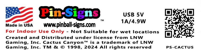 Cactus Canyon Logo Pin-Sign