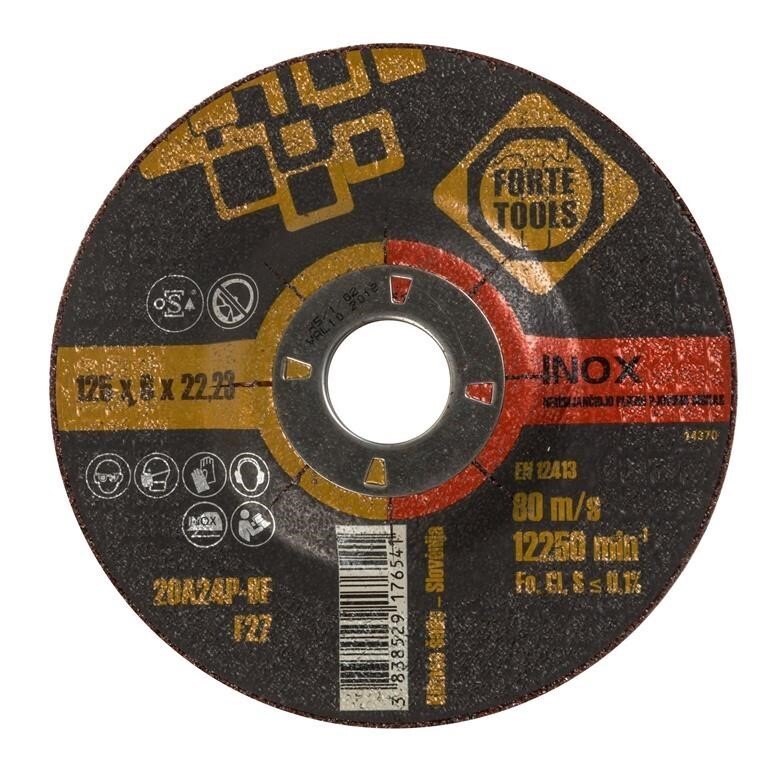 Grinding Disc Forte Tools, 125 Mm X 22.23 Mm