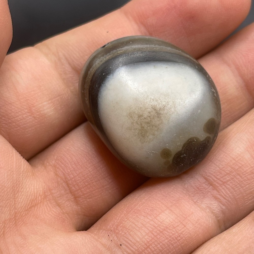 Ancient Himalayan Indo Tibetan Sulumani Agate Eyed Bead