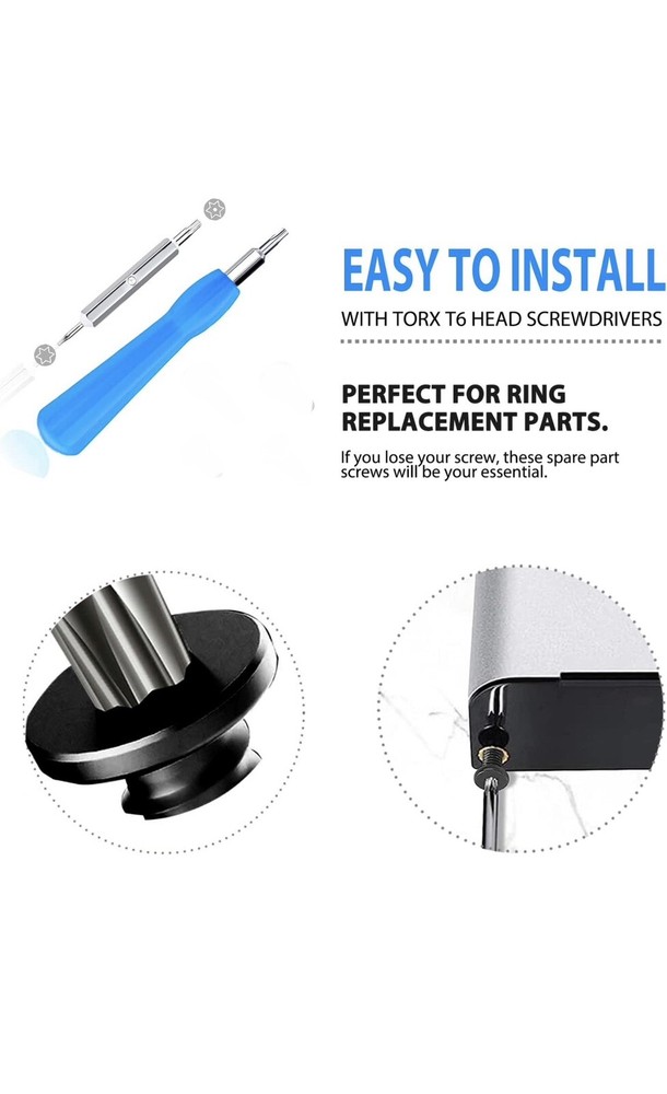 For Ring Doorbell Screwdriver Bit Set & Screws Set for Battery Change Password