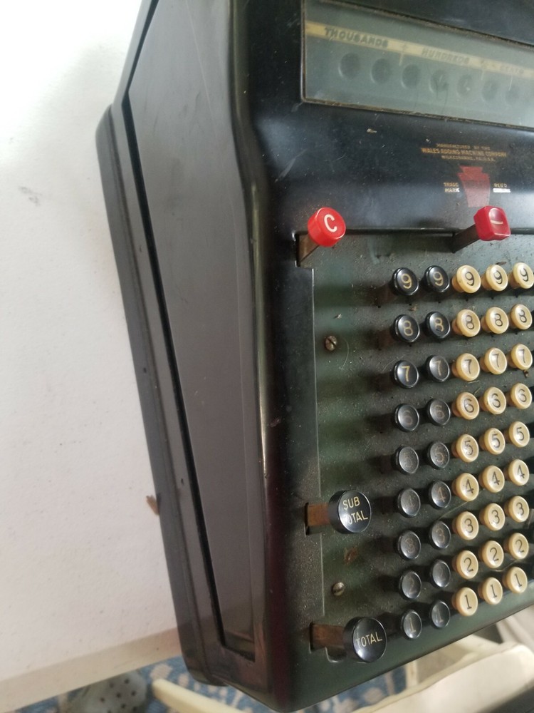 Antique Wales adding Machine