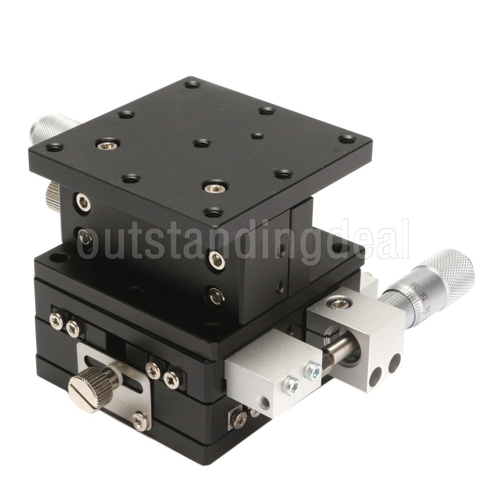 3 Axis Linear Stage Trimming Platform Bearing Tuning Sliding Table 60x60mm