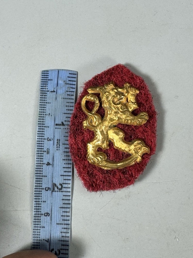 WW2 FINISH CAP BADGE G513