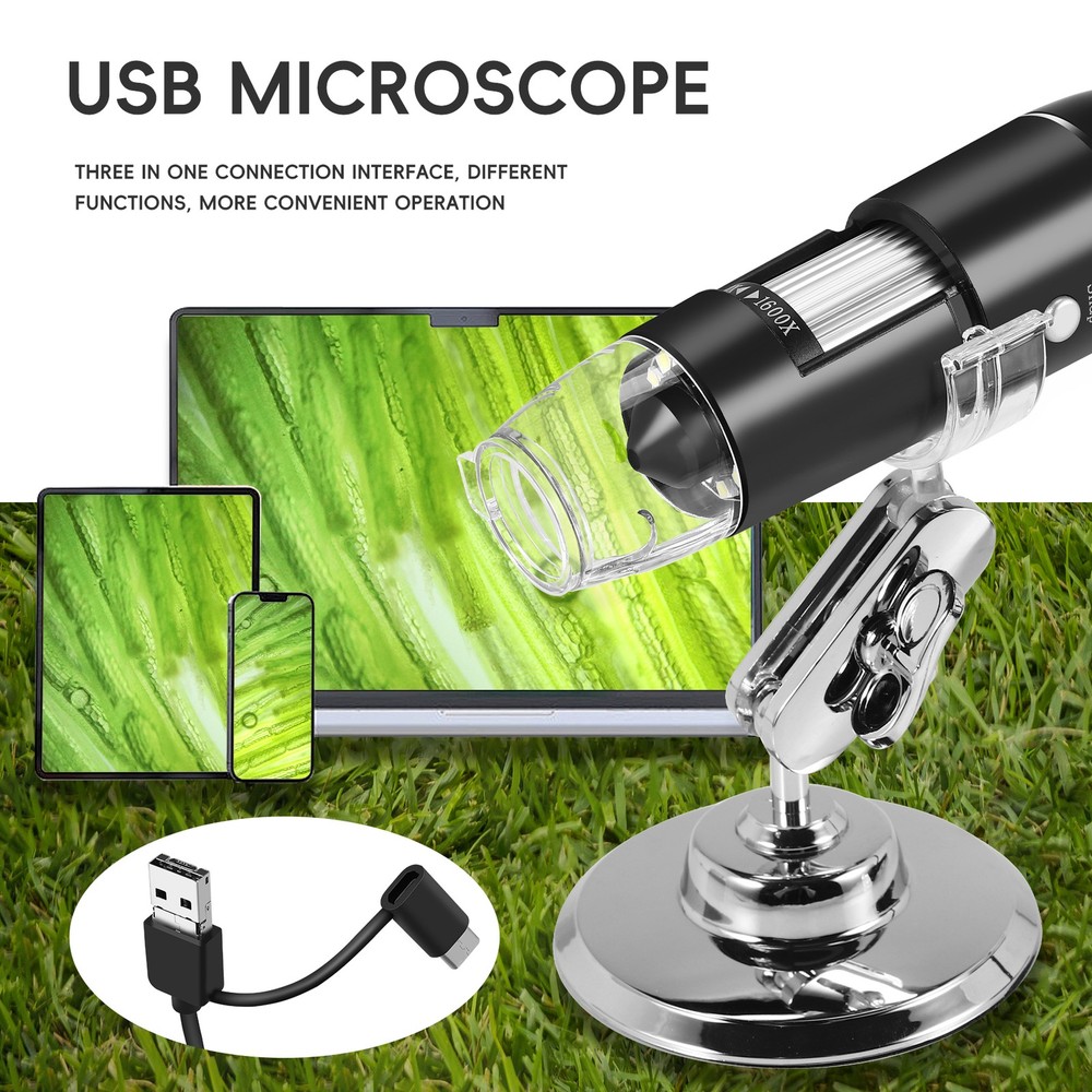 USB Digital Microscope, Endoscopic Camera, Adjustable Magnification9417